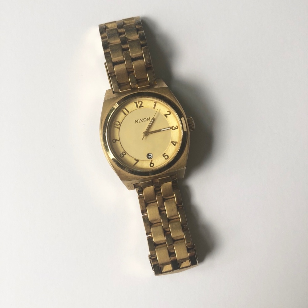 Nixon Monopoly gold watch